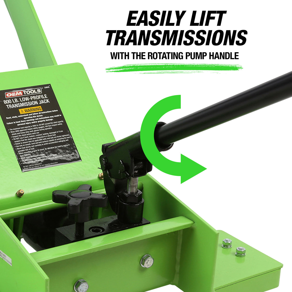 OEMTOOLS 24845 800 Lb. Low Profile Transmission Jack Additional Image 6
