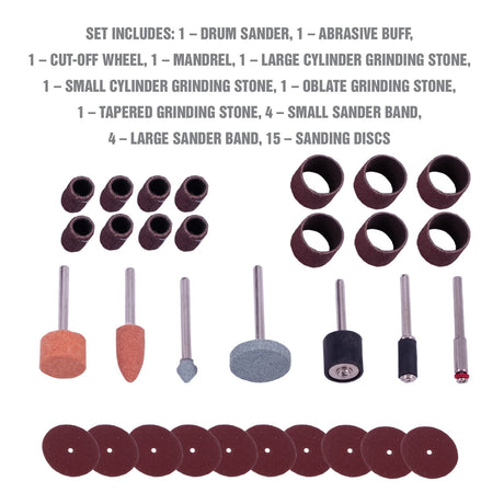 OEMTOOLS 26511 31 Piece Rotary Tool Set Additional Image 1