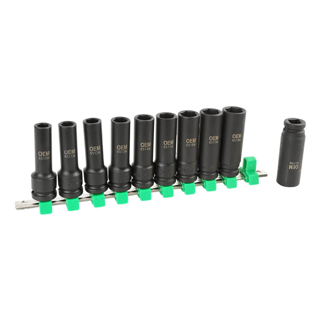 OEMTOOLS 25592 10 Piece 1/2 Inch Deep Impact Socket Set - Metric Additional Image 3