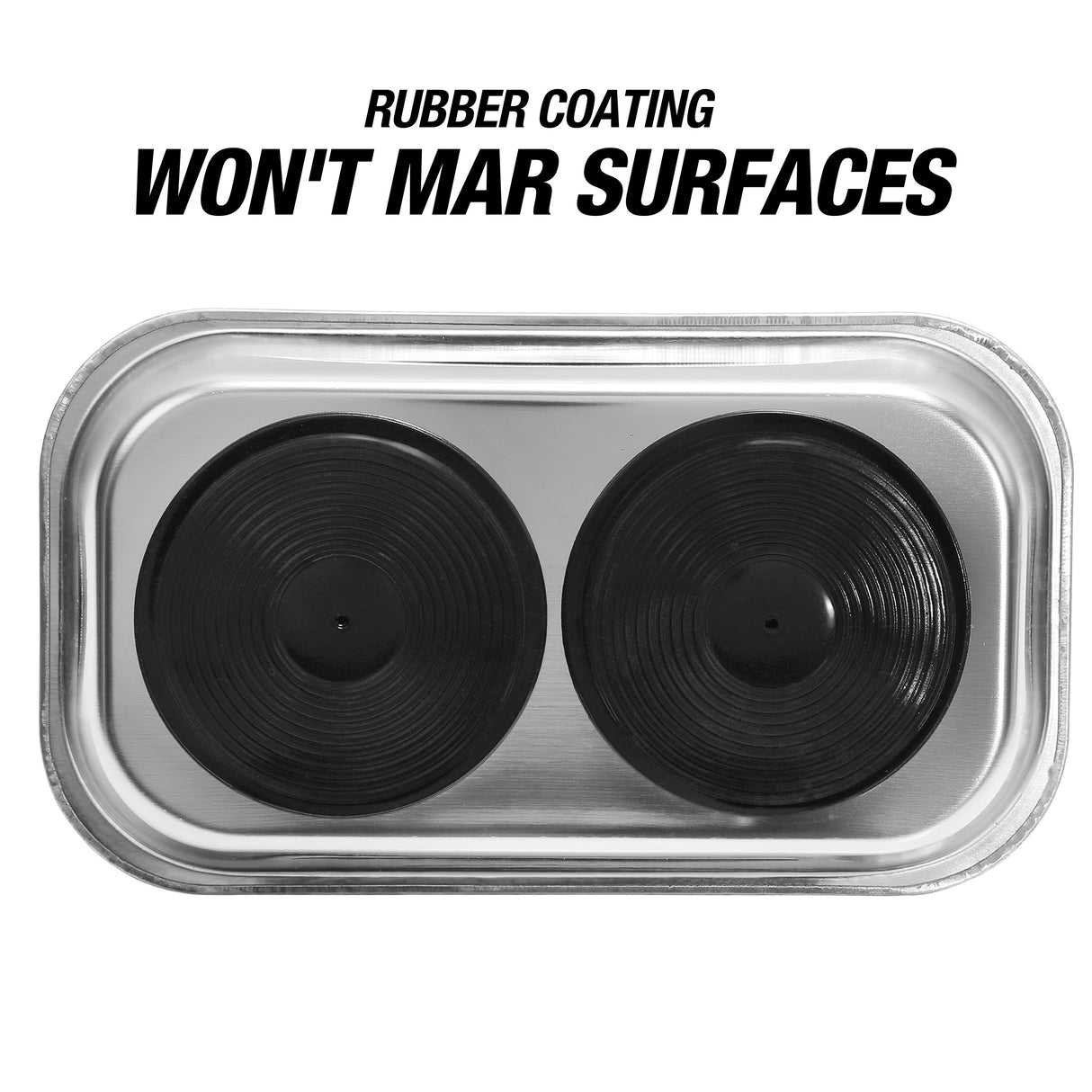 OEMTOOLS 25117C 5 Inch x 9 Inch Rectangular Magnetic Tray in Clamshell Additional Image 3