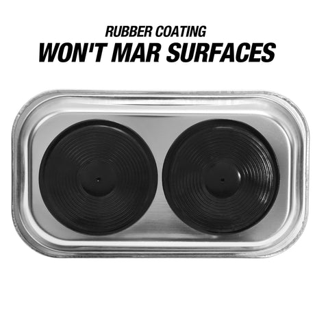 OEMTOOLS 25117C 5 Inch x 9 Inch Rectangular Magnetic Tray in Clamshell Additional Image 3