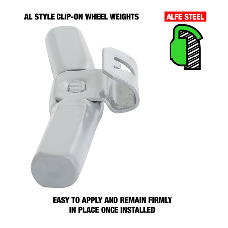 OEMTOOLS 23289 2.75 Oz. AL Style Steel Wheel Weigh t - 1 Box of 25 Additional Image 2