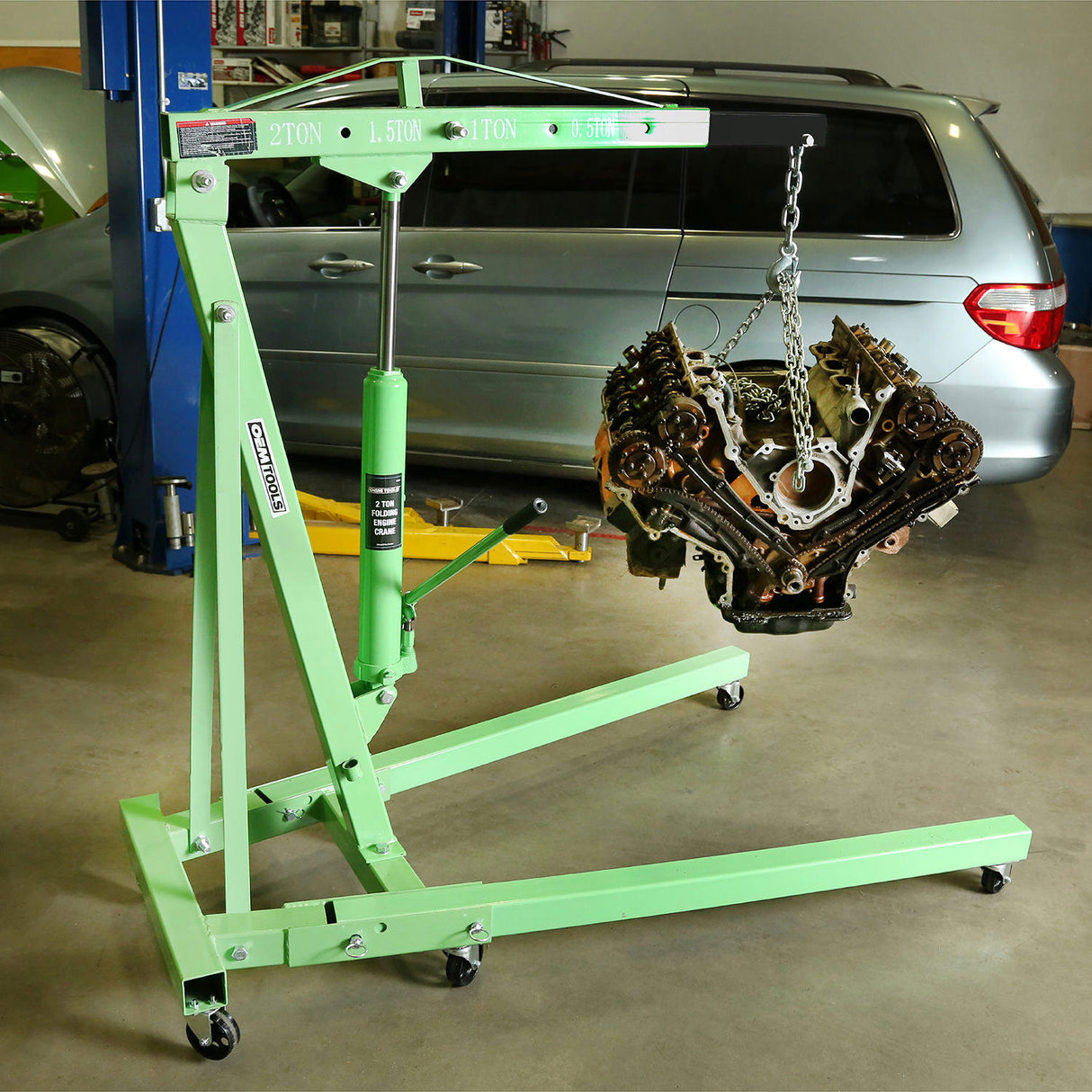 OEMTOOLS 24830 2 Ton Folding Engine Shop Crane Additional Image 9