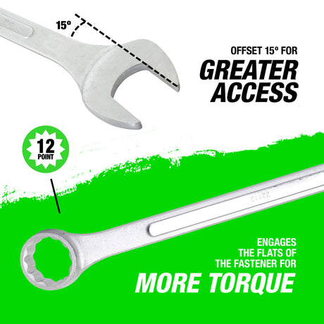 OEMTOOLS 22112 2 Inch Jumbo Combination Wrench Additional Image 3