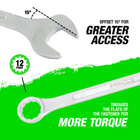OEMTOOLS 22135 42 mm Jumbo Combination Wrench Additional Image 3