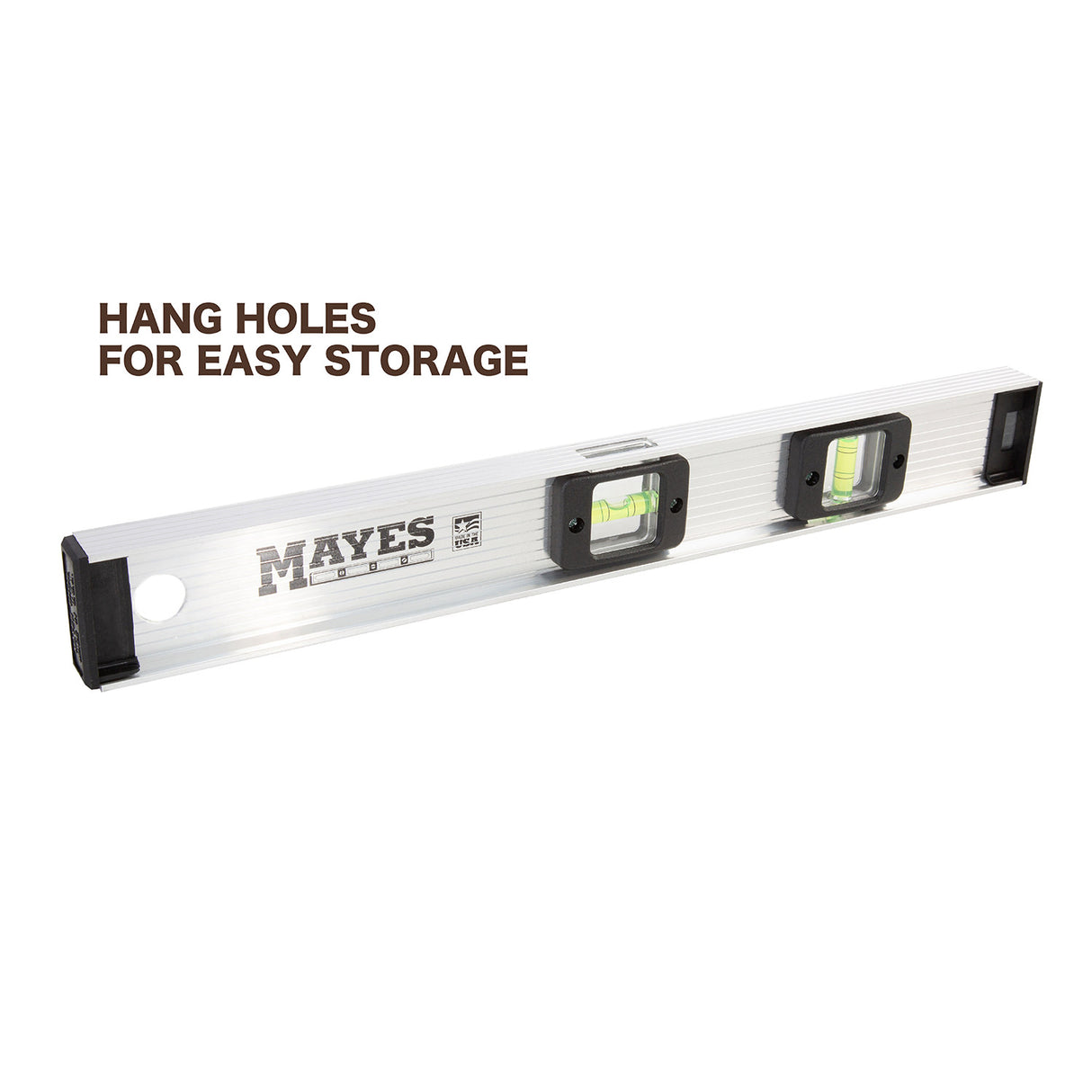 Mayes 10110 Aluminum I-Beam Level (18 Inch) Additional Image 4