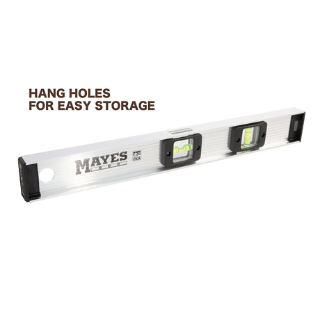 Mayes 10110 Aluminum I-Beam Level (18 Inch) Additional Image 4