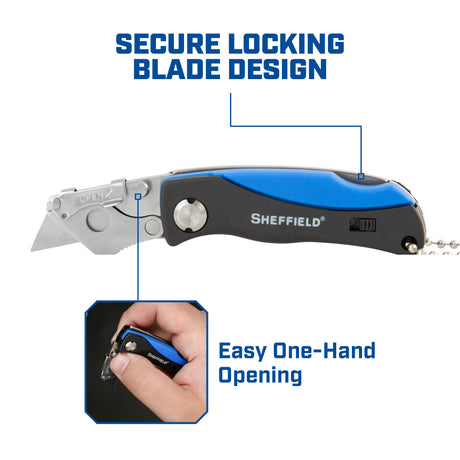 Sheffield 12125 Mini Quick Change Lock Back® Utility Knife Additional Image 4