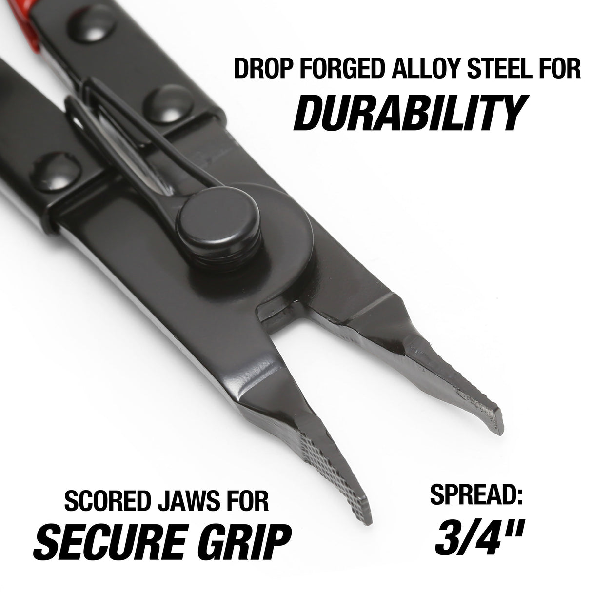 OEMTOOLS 25354 8-1/4in. Angle Tip Lock Ring Pliers Additional Image 2