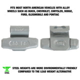 OEMTOOLS 23219 0.50 Oz. MC Style Steel Wheel Weight - 1 Box of 25 Additional Image 1