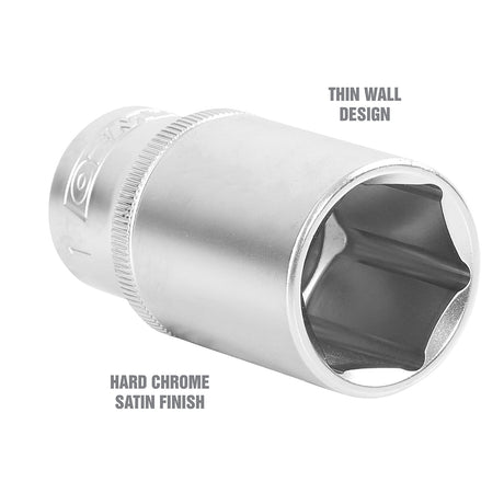 OEMTOOLS 22351 3/8 Inch Drive Deep Socket (1 Inch) Additional Image 2