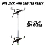 OEMTOOLS 24790 1,100 Lb. 2 Stage Telescoping Transmission Jack Additional Image 4