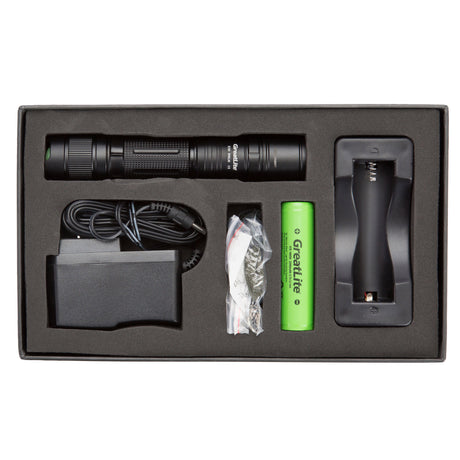 1000 Lumens LED Rechargeable 5-Light Mode Professional Flashlight Additional Image 6