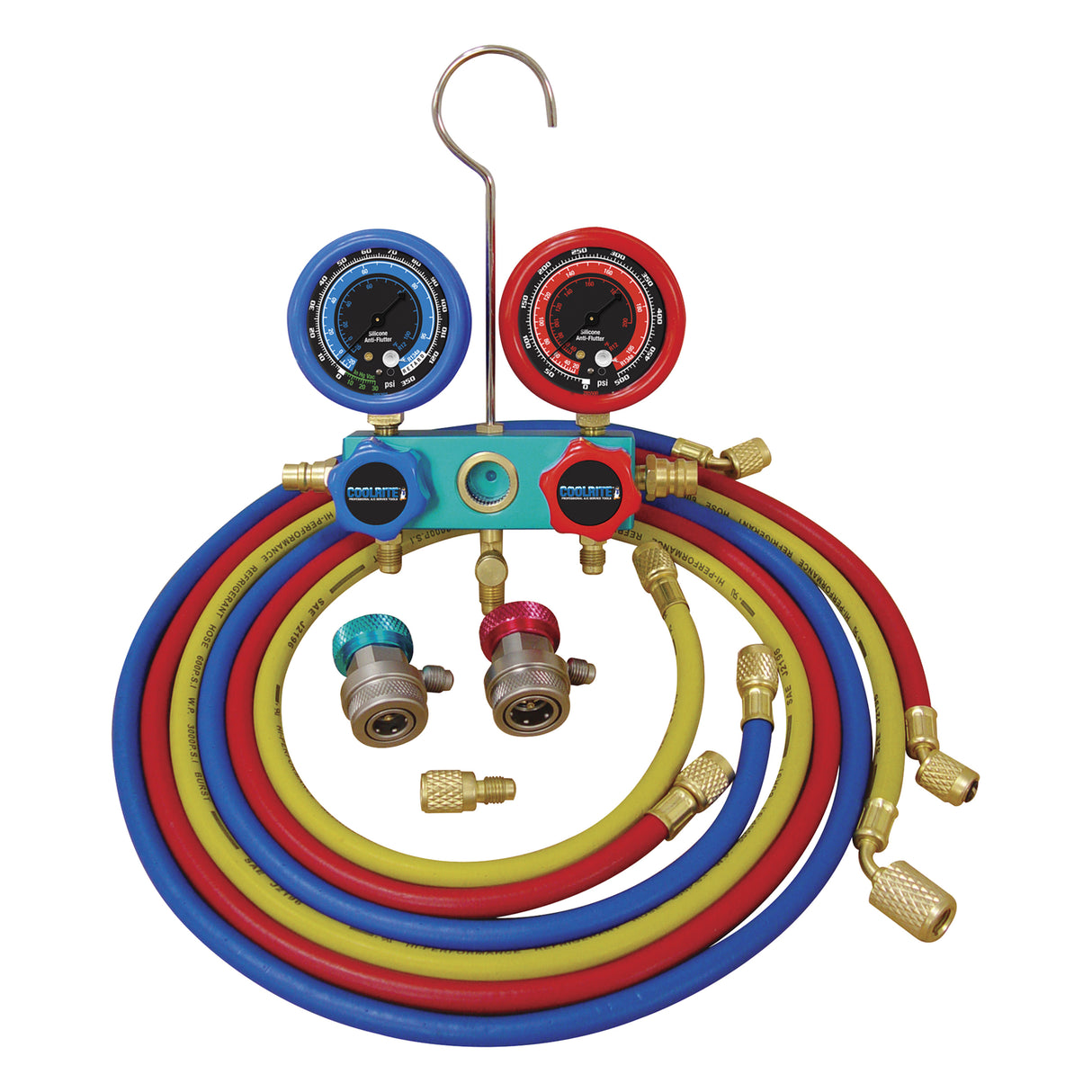 Mastercool 293996PBCL Dual Deluxe R-12 and R134A Manifold Gauge Set Main Image