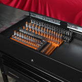 OEMTOOLS 22418 6 Piece SAE and Metric Socket Tray Set (Orange and Black) Additional Image 10