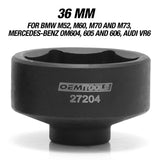OEMTOOLS 27204 3 Piece Oil Cap Filter Socket Set (27 mm, 32 mm, and 36 mm) Additional Image 4