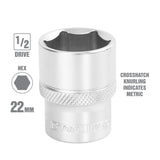 OEMTOOLS 22402 22 mm 1/2 Inch Drive Socket Additional Image 1