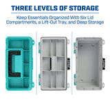 Sheffield 12671 13in. Tackle Box-Teal/Gray Additional Image 2