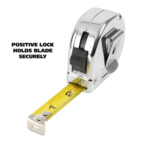 GreatNeck C125I ExtraMark™ Chrome Tape Measure (12 Ft. x 5/8 Inch) Additional Image 4