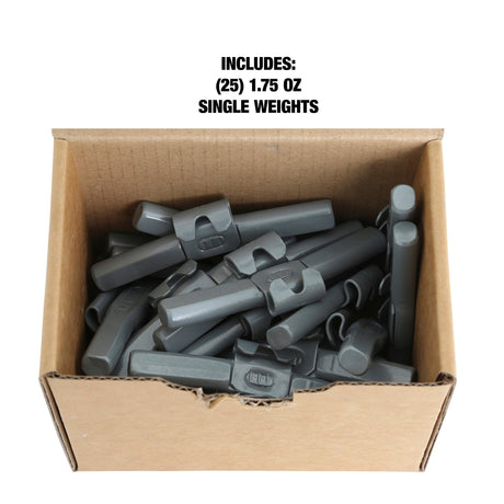 OEMTOOLS 23264 1.75 oz. T Style Steel Wheel Weight - 1 Box of 25 Additional Image 4