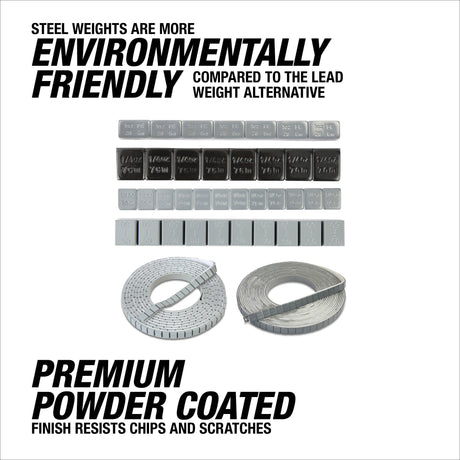 OEMTOOLS 68956 Adhesive Wheel Weight Kit, Weights Only Additional Image 2