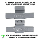 OEMTOOLS 23278 20 gm. EN Style Steel Wheel Weight - 1 Box of 25 Additional Image 1