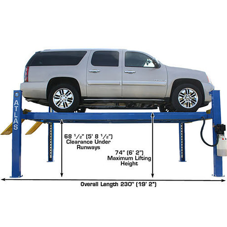 Atlas Equipment 412 12,000 Lb. Commercial Grade  4-Post Lift Additional Image 4