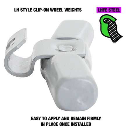 OEMTOOLS 23303 2.25 Oz. LH Style Steel Wheel Weight - 1 Box of 25 Additional Image 2