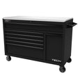 Homak 54in. TECH 7-Drawer Rolling Workstation - Black Main Image