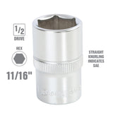 OEMTOOLS 22363 1/2in. Drive Socket (11/16 Inch) Additional Image 1