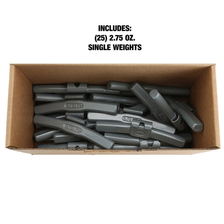 OEMTOOLS 23286 2.75 Oz. T Style Steel Wheel Weight - 1 Box of 25 Additional Image 4