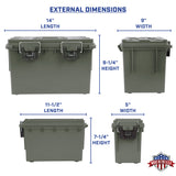 Sheffield 12713 2PK Nested Field Box Set-Olive Drab Green Additional Image 1