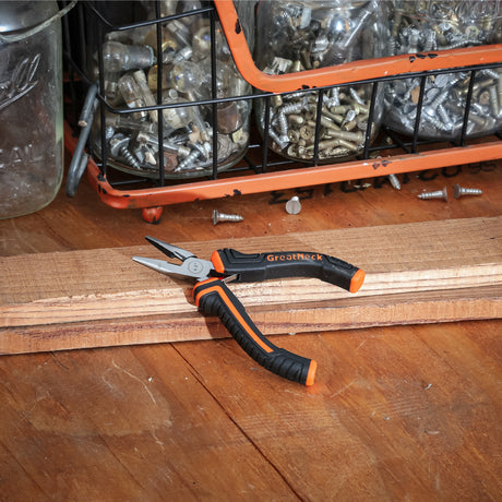 GreatNeck HLS4C Long Nose Pliers with Side Cutter (4-1/2 Inch) Additional Image 6