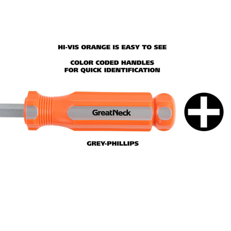 GreatNeck 73119 #1 x 3 Inch Phillips Square Shank Screwdriver Additional Image 4