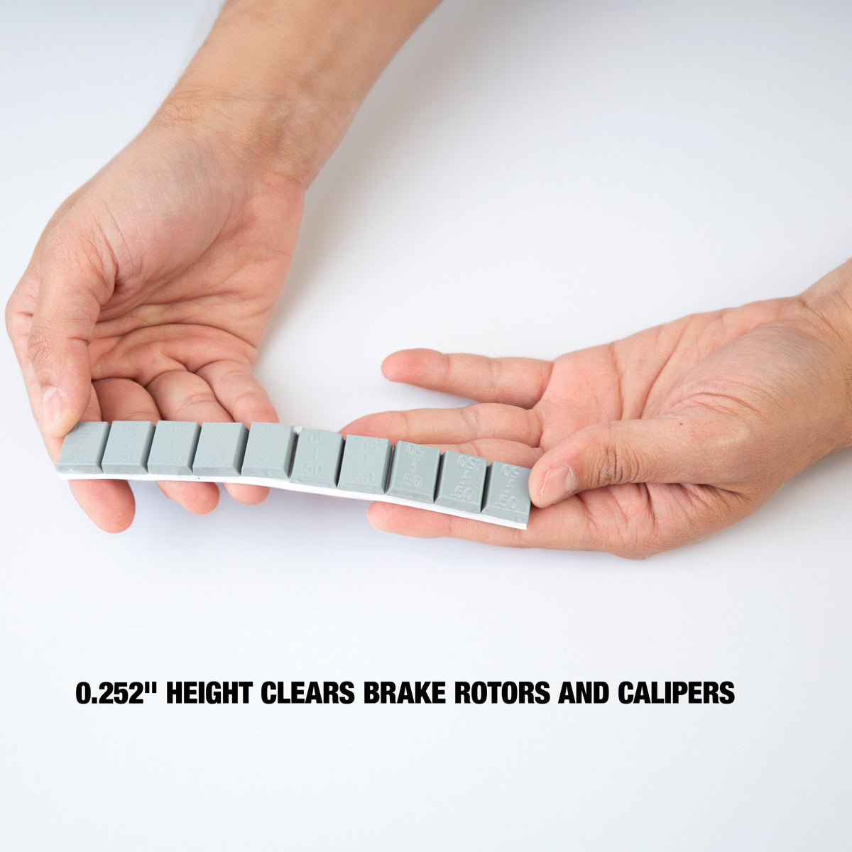 OEMTOOLS 23203 0.50 Oz. Steel Adhesive Wheel Weights, 24 Strips of 10, 240 Per Box Additional Image 3