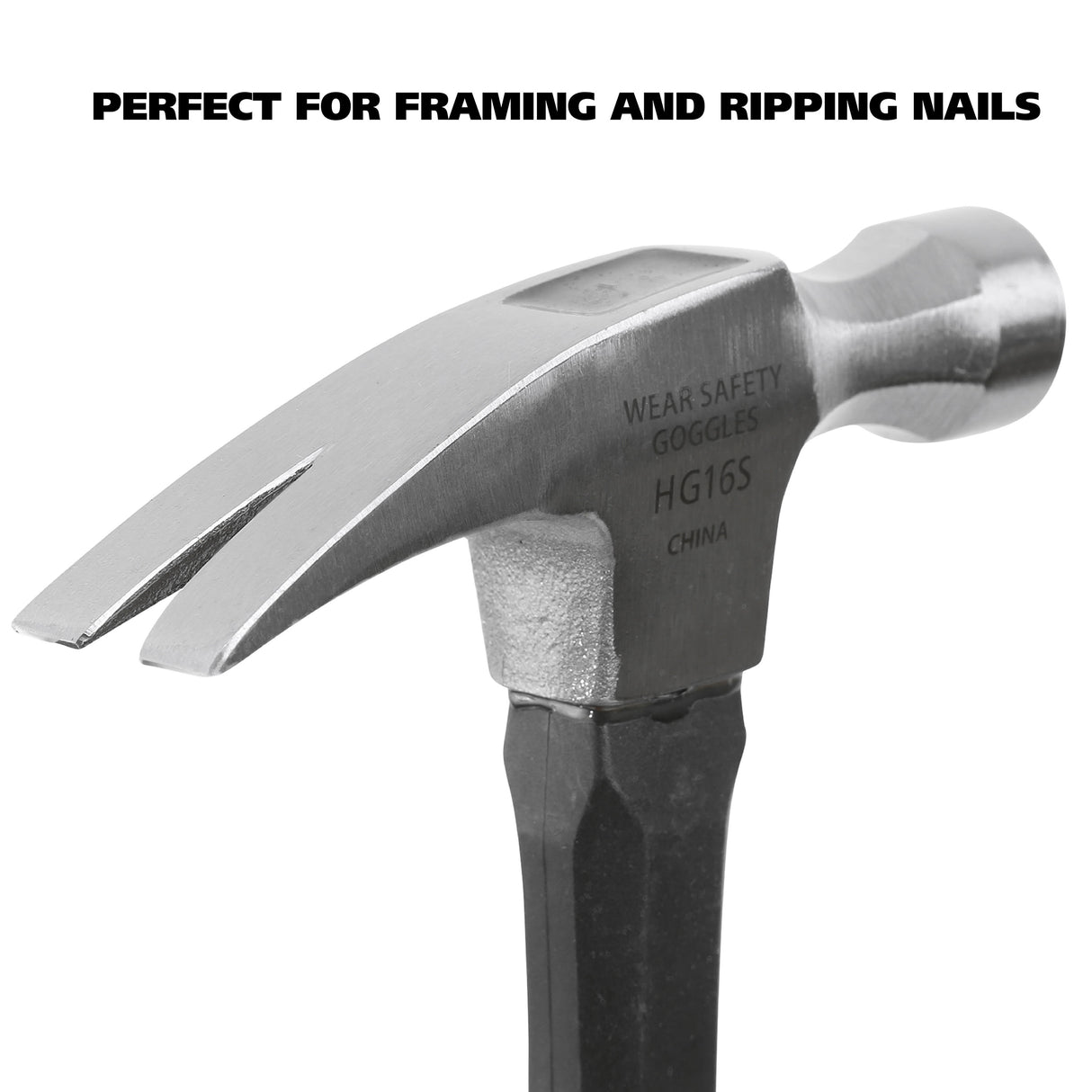 GreatNeck HG16S Fiberglass Straight Claw Hammer (16 Oz.) Additional Image 2