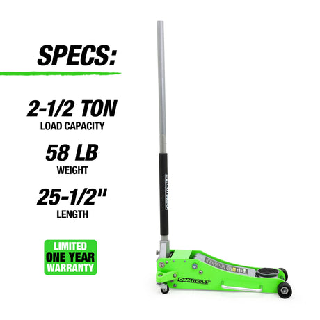 OEMTOOLS 24869 2-1/2 Ton Aluminum/Steel Hybrid Floor  Jack Additional Image 2