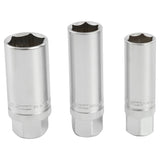 OEMTOOLS 3/8in. Drive 6 Pt. Magnetic Spark Plug 3 Piece Socket Set 5/8in., 9/16in., 13/16in. Main Image