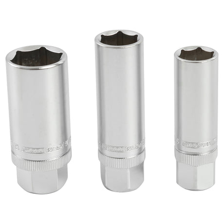 OEMTOOLS 3/8in. Drive 6 Pt. Magnetic Spark Plug 3 Piece Socket Set 5/8in., 9/16in., 13/16in. Main Image