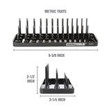 OEMTOOLS 22353 3 Post Socket Tray - 1/4in. Drive (Metric) Additional Image 1