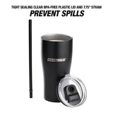 OEMTOOLS 26047  20 Oz. Stainless Steel Double Wall Tumbler - Black Additional Image 2