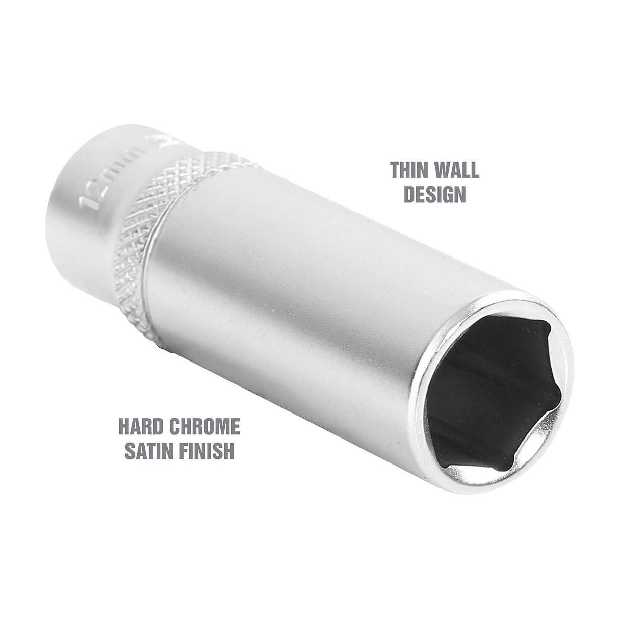 OEMTOOLS 22276 12 mm 1/4 Inch Drive Deep Socket Additional Image 2