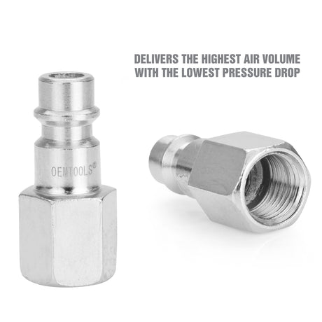 OEMTOOLS 26134 High Flow 14 Piece Coupler & Plug Kit, 1/4in. Body, 1/4in. NPT Additional Image 4