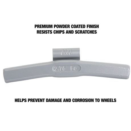OEMTOOLS 23289 2.75 Oz. AL Style Steel Wheel Weigh t - 1 Box of 25 Additional Image 3