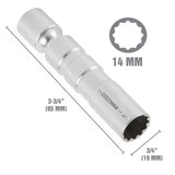 OEMTOOLS 22814 BMW 3/8 Drive 14 mm x 12 Pt. Spark Plug Socket Additional Image 1