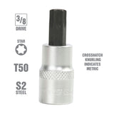 OEMTOOLS 22770 3/8 Inch Drive Star Socket Bit (T50) Additional Image 1