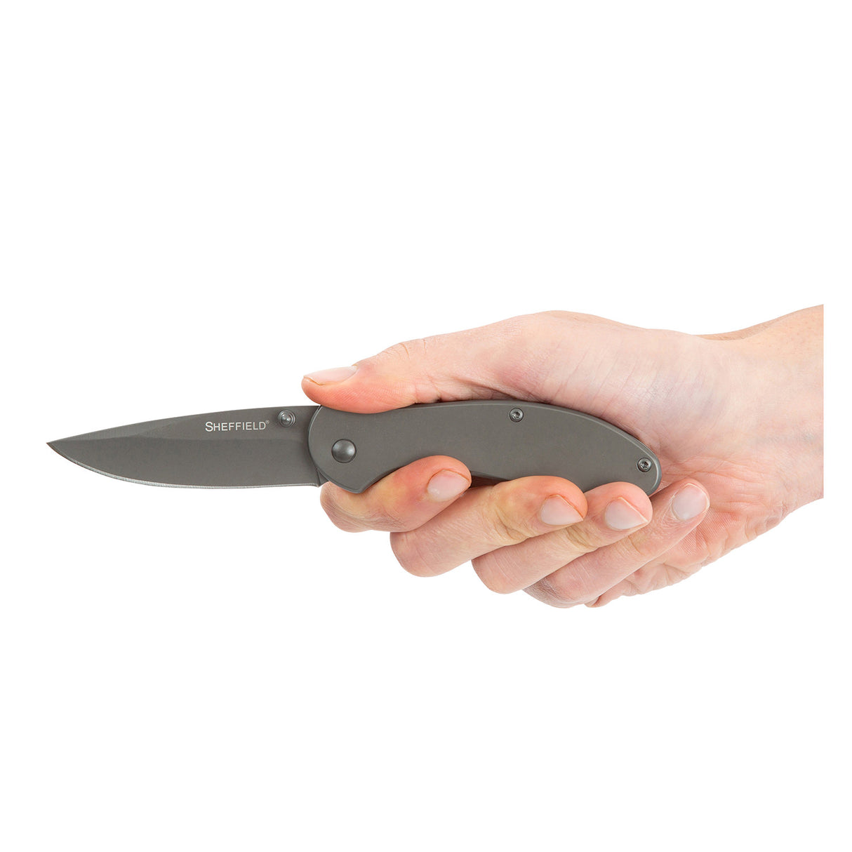 Sheffield 12169 Berda Steel 3in. Drop Point Assisted Opening Knife Additional Image 4