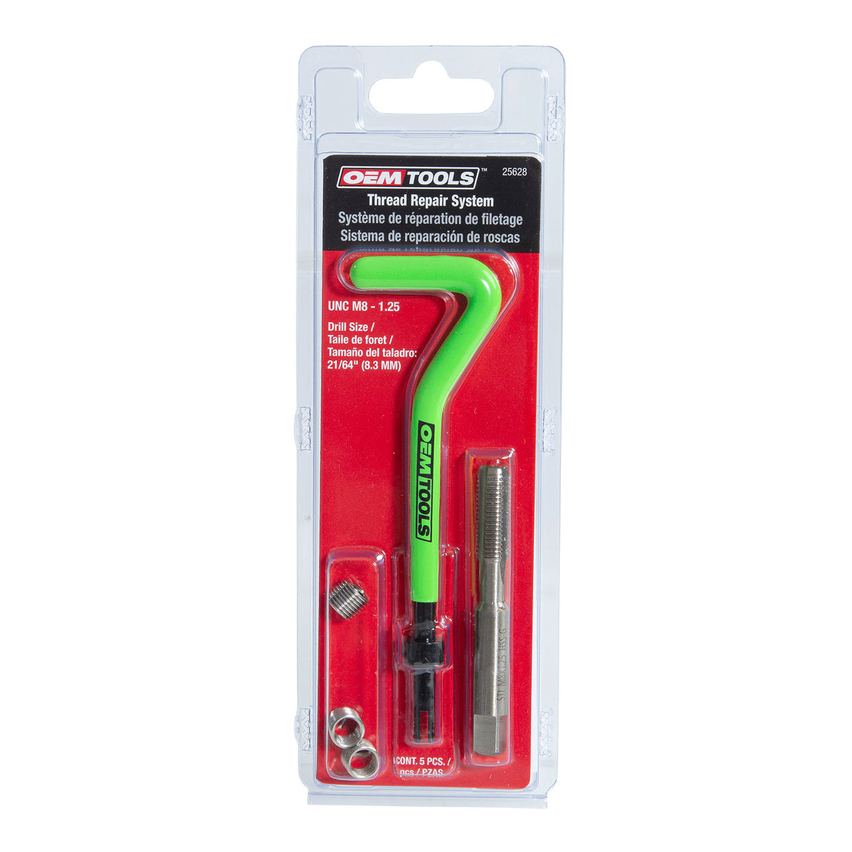 OEMTOOLS 25628 Thread Repair Kit - Metric M8 - 1.25 Additional Image 4