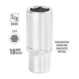 OEMTOOLS 22332 18 mm 3/8 Inch Drive Deep Socket Additional Image 1