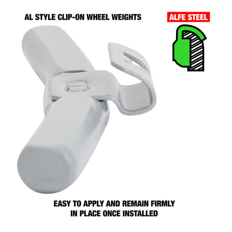 OEMTOOLS 23302 3.0 Oz. AL Style Steel Wheel Weigh t - 1 Box of 25 Additional Image 2